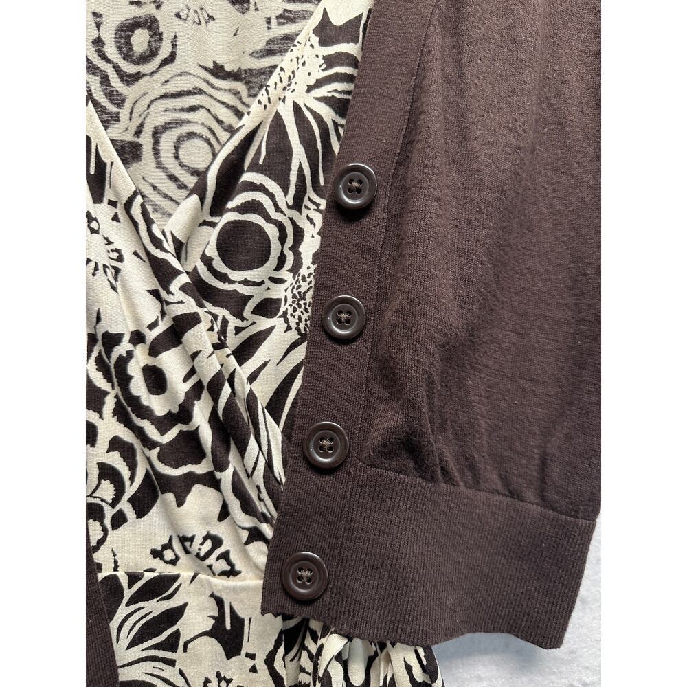 Banana Republic Women Wrap‎ Dress Silk Linen Blend Phoebe Set Y2K Preppy - Picture 8 of 16